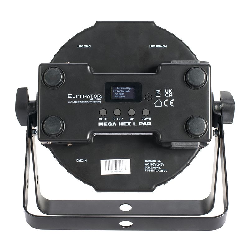 RGBLA + UV LED Mega Hex L Par Light