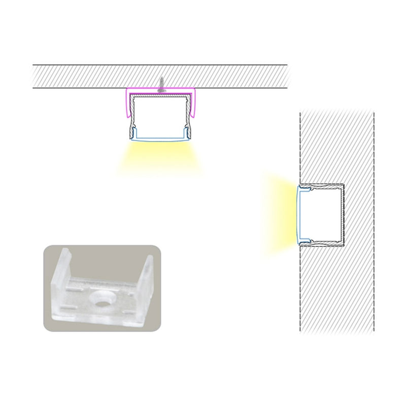 LED Deep Surface Aluminum Channel - Step 1 Dezigns