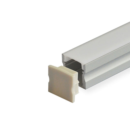 EL-CH-107 LED Deep Surface Aluminum Channel End Caps - Step 1 Dezigns