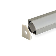 EL-CH-108 LED Angle 45 Aluminum Channel End Caps - Step 1 Dezigns