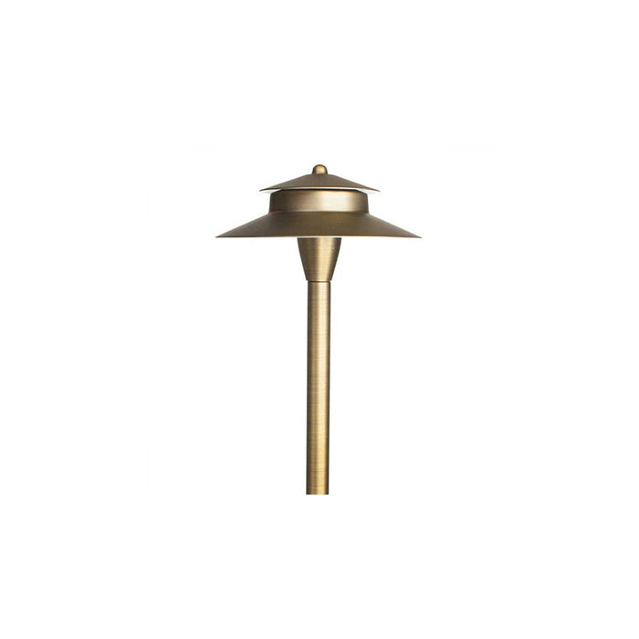 Brass LV Umbrella Path Light Fixture - step-1-dezigns