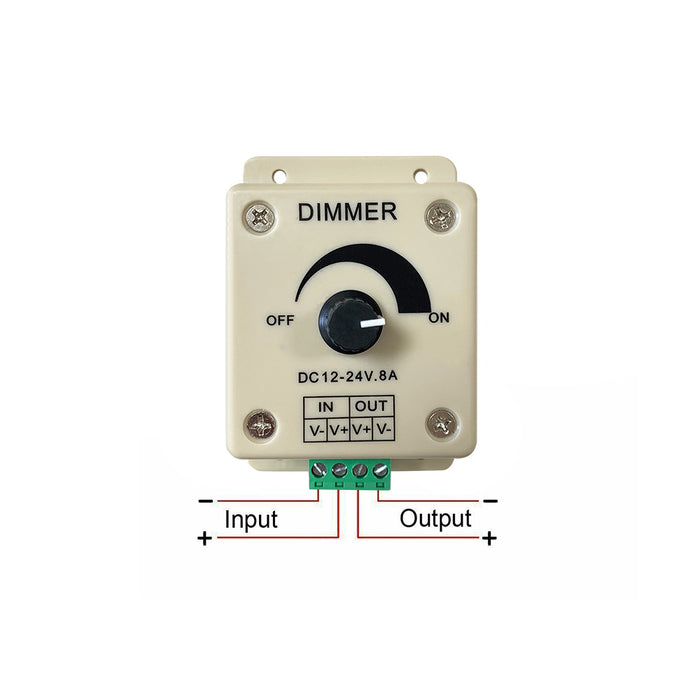LED Rotary Knob Dimmer Switch 12 or 24V