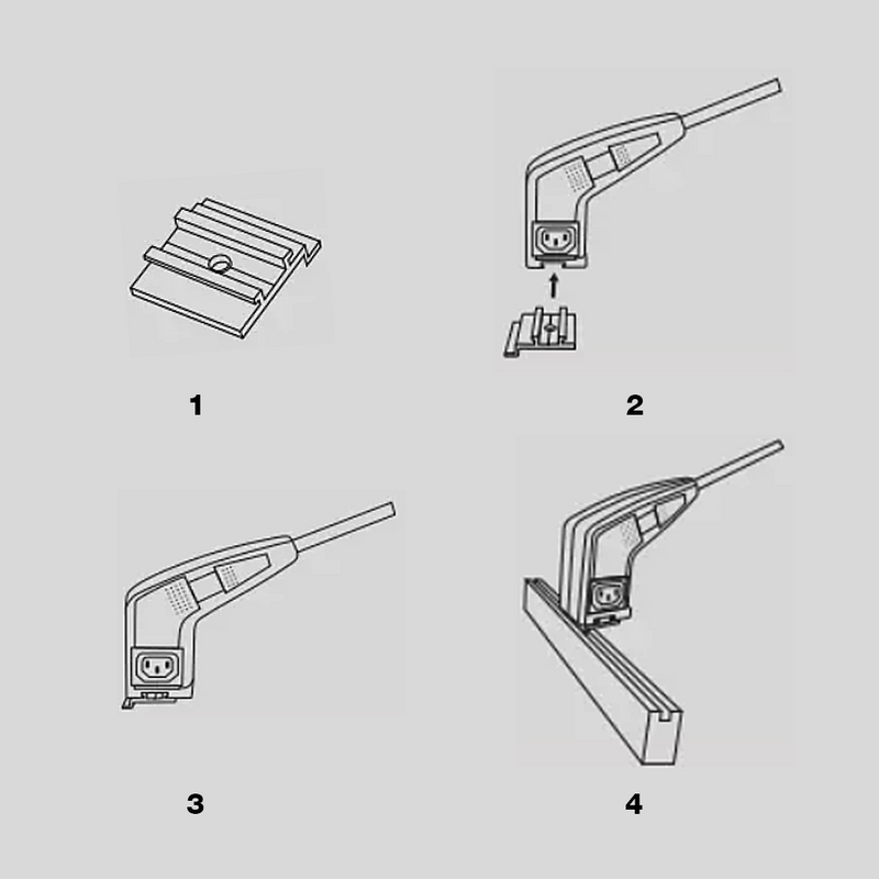 EL-157LED LED High Output Arm Light Universal Mounting Clip - Step 1 Dezigns