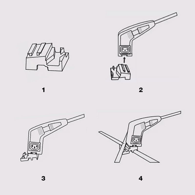 LED Arm Light Pop-Up X Mounting Clip - Step 1 Dezigns