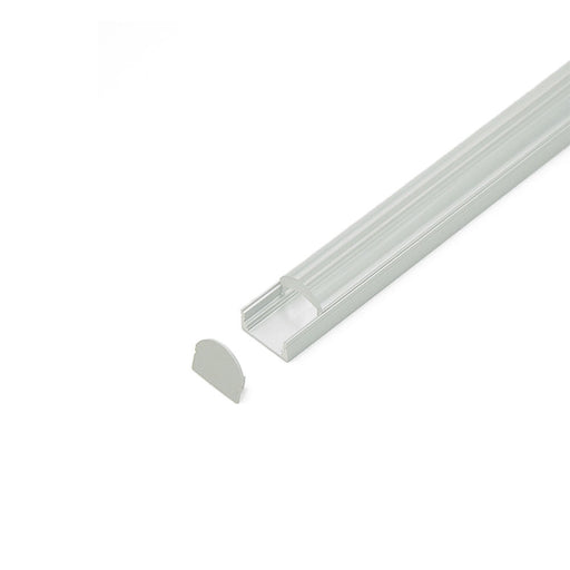 EL-CH-002 LED 60 Degree Wall Grazer Aluminum Channel End Caps - Step 1 Dezigns