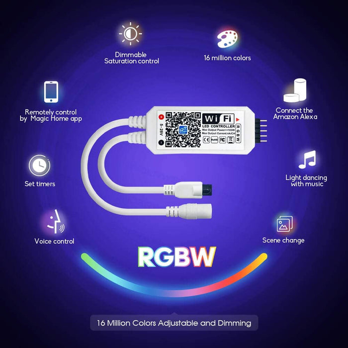 LED RGBW Wifi Controller with Remote - step-1-dezigns