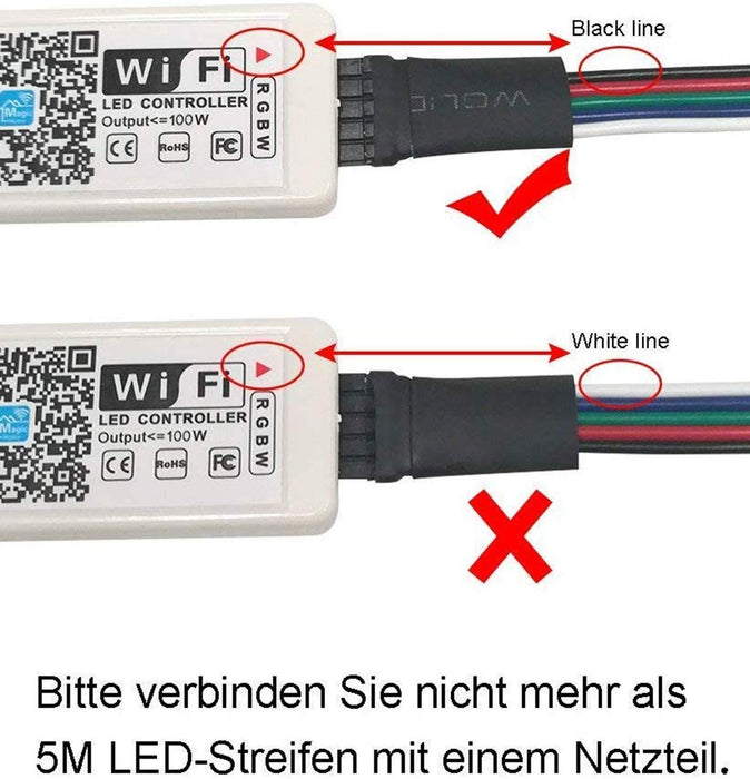 RGBW LED Controller 12-24V With IR Remote - Foto 8
