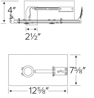 2 in. LED New Construction Housing - IC Airtight