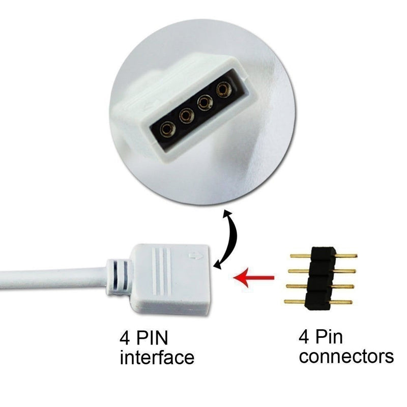 4pin Conector Led Color Code RGB LED 4-Pin Direct Connector | Step 1 Dezigns