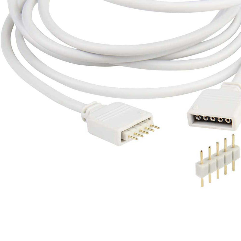 RGBW LED Extension Cable with 5-Pin Connectors - step-1-dezigns