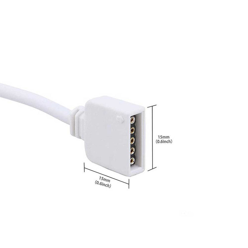 RGBW LED Extension Cable with 5-Pin Connectors - step-1-dezigns