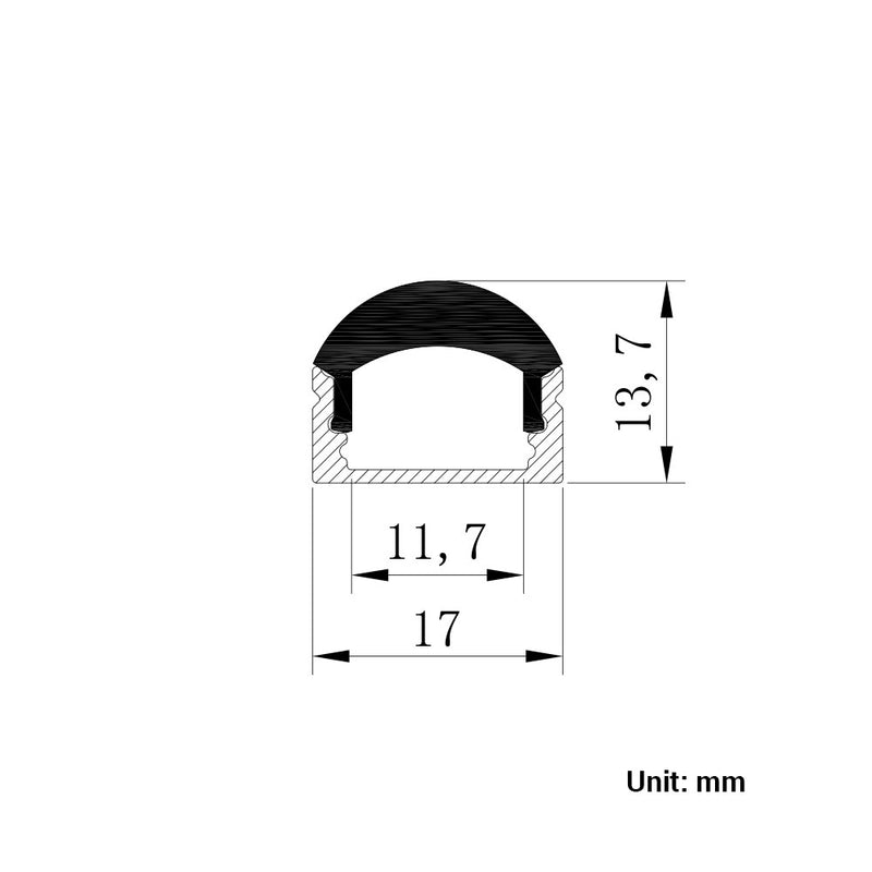 LED 60 Degree Wall Grazer Aluminum Channel - Step 1 Dezigns