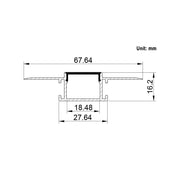 LED Mud-In Aluminum Channel - Step 1 Dezigns