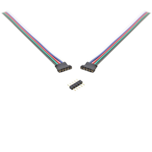 RGBW LED Extension Wires with 5 Pin Connectors - step-1-dezigns