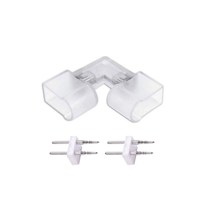 EL-FXN LED Single Color Flex Neon Inside L Connector - Step 1 Dezigns