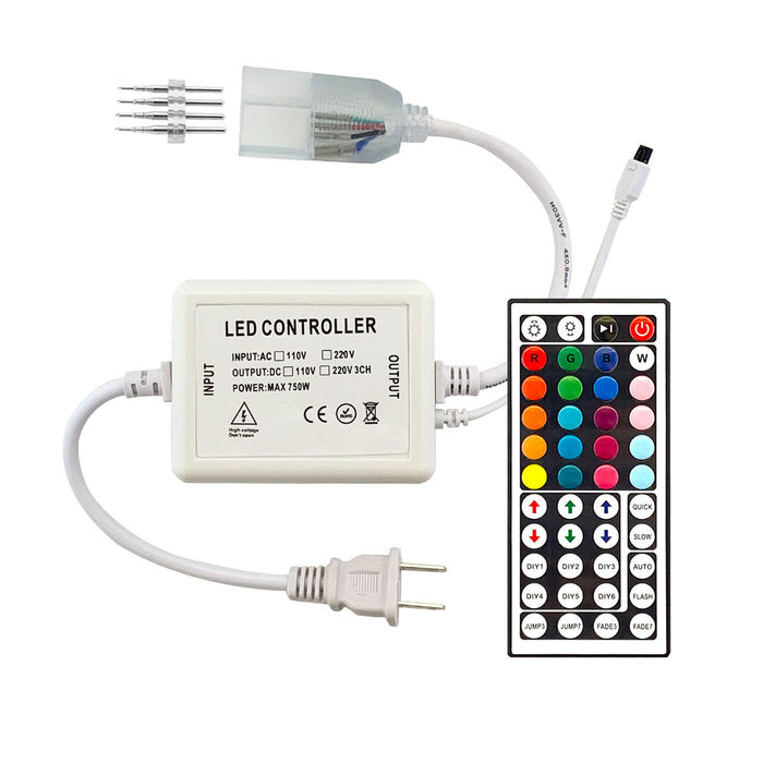 EL-FXN-RGB LED Color Changing Flex Neon Controller Kit - Step 1 Dezigns