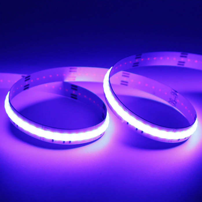 LED RGB COB Flexible Tape Light 24V DC 16 ft Reel