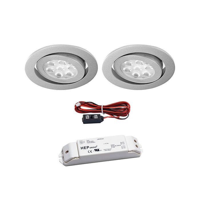 LED Swivel 2 Downlights Kit 8.4 Watt - Step 1 Dezigns