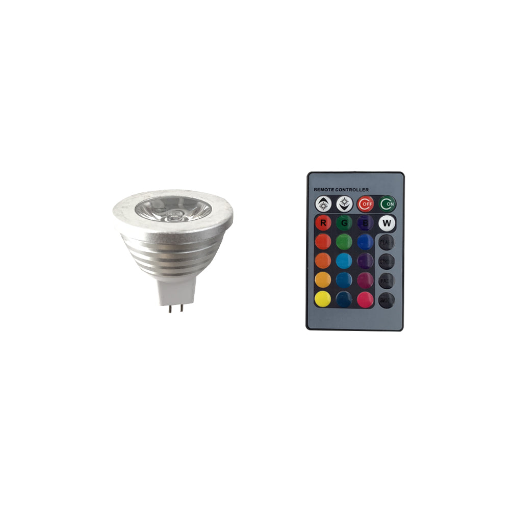 MR16 12V LED Red, Green, or Blue Single Color GU5.3 Light Bulb