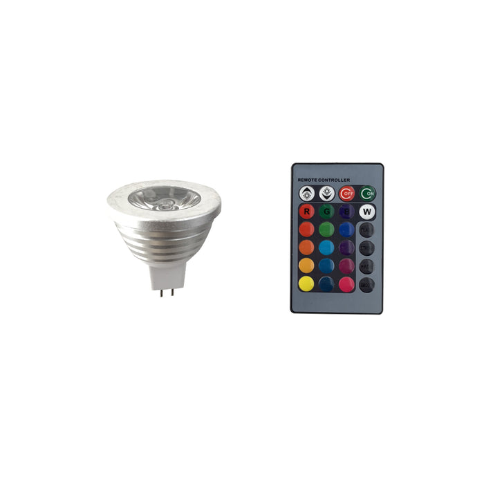 5W GU10 RGB LED Spot Light Spotlight Bulb Lamp 16 Colors with Remote  Controller