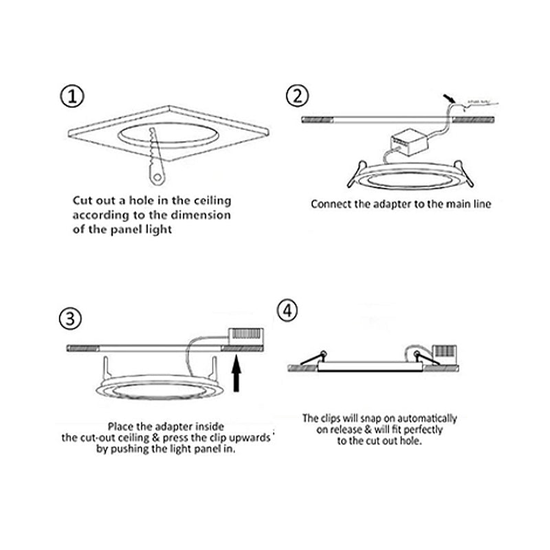 LED Round Slim Panel Lights - Step 1 Dezigns