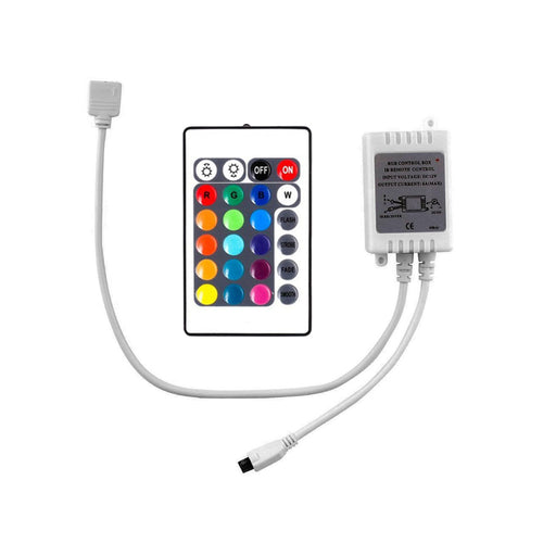LED RGB Infrared Controller with Remote 24-Keys - Step 1 Dezigns