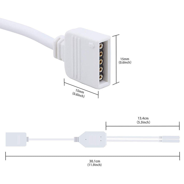 RGBW LED Splitter Cables with 5-Pin Connectors - step-1-dezigns