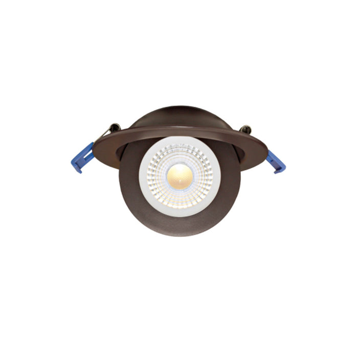4 in. Floating Adjustable Eyeball Downlight with 5-CCT Switch