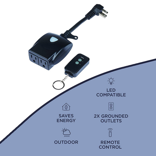 LED Outdoor On/Off Switch with Wireless Remote - Step 1 Dezigns