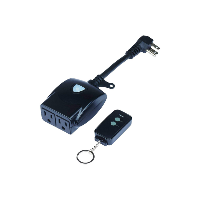 LED Outdoor On/Off Power Switch with Wireless Remote