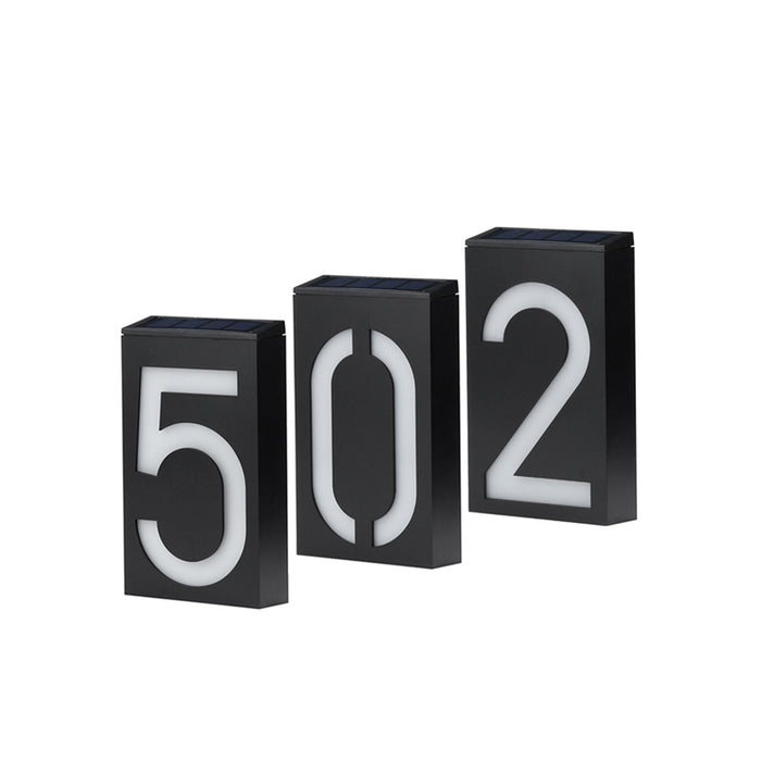 LED Solar Wall Number Lights | Step 1 Dezigns