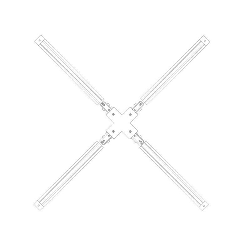 H-Style Track Four-Way X-Connector - step-1-dezigns