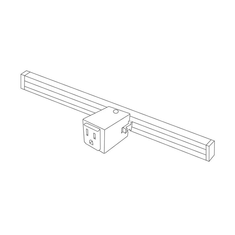 H-Style Track Outlet Adaptor - step-1-dezigns