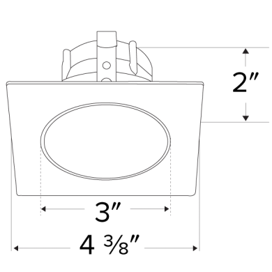 3 and 4 in. Koto Square Deep Reflector Trims - step-1-dezigns