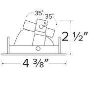 3 and 4 in Koto Round Adjustable Wall Wash Trims - step-1-dezigns