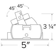 3 and 4 in Koto Round Adjustable Wall Wash Trims - step-1-dezigns