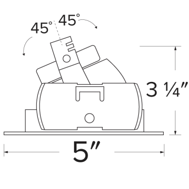3 and 4 in Koto Round Adjustable Wall Wash Trims - step-1-dezigns