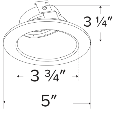 3 and 4 in Koto Round Adjustable Wall Wash Trims - step-1-dezigns