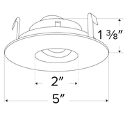 3 and 4 in. Koto Round Adjustable Pinhole Trims - step-1-dezigns
