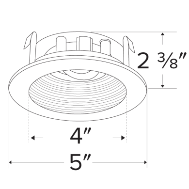 3 and 4 in Koto Round Adjustable Phenolic Baffle Trims - step-1-dezigns