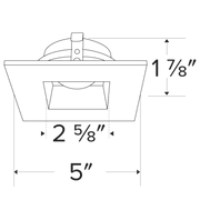 4 in Koto Square Adjustable Reflector or Baffle Trims - step-1-dezigns