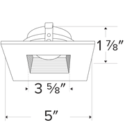 4 in Koto Square Adjustable Reflector or Baffle Trims - step-1-dezigns