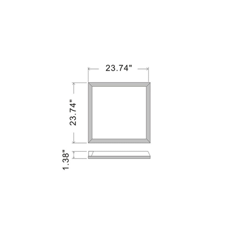 LED 2X2 CCT Dimmable Panel Light