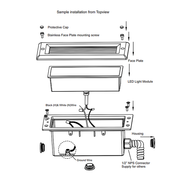 LED Brick Lights Adjustable Hanger Bar and Bracket - step-1-dezigns