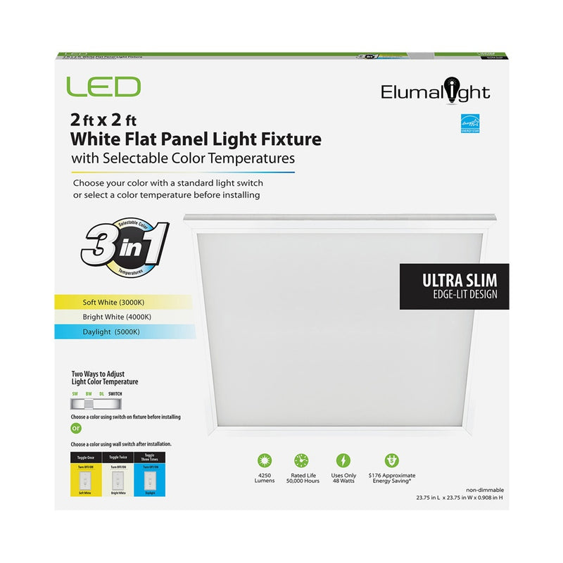 LED CCT Selectable Panel Light 24 in x 24 in - step-1-dezigns