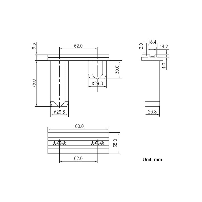 BeMatrix or Aluvision LED Arm Light Mounting Clip - Step 1 Dezigns