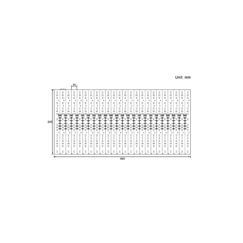 Lámina de iluminación LED RGBCW-WW Flex Grid