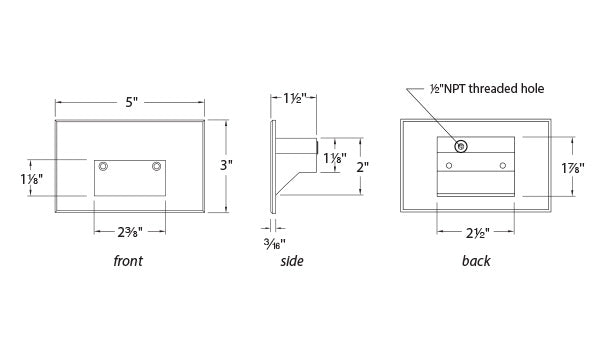 WAC LIGHTING WL-LED100 LEDme Horizontal Step and Wall Lights - Step 1 Dezigns