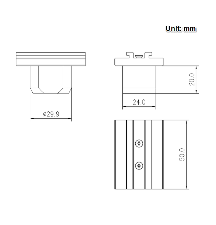 LED Arm Light BeMatrix Mounting Clip | Step 1 Dezigns