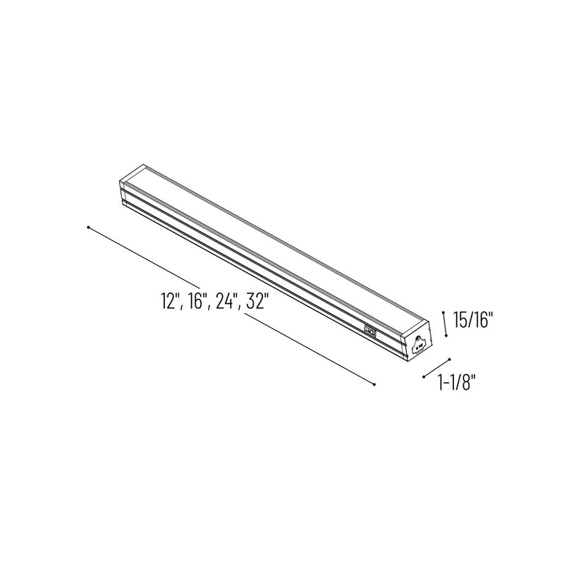 Barras de luz LED regulables con CCT seleccionables Alpha de 120 V CA